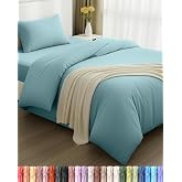 Utopia Bedding 3 Piece Bed Set &ndash; 90 cm Bed (Spa Blue) | Fitted Sheet 90 x 190 cm and Pillowcase (50 x 75 cm) - Duvet Cover 13
