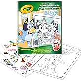 Crayola, Coloring Album with Stickers, 32 Pages and 4 Sheets of Stickers Included Bluey, 04-2664G