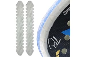 EBBOM Clear Calendered Vinyl Padel Racket Protector - With a Paddle Cleaner - Extreme Protection for All Rackets - Padel Accessories - Toothed Padel Racket Protector - 60 x 420mm