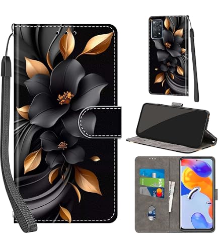 Handyhülle Für Xiaomi Redmi Note 11/11S – Klapphülle Mit 3 Kartenfächern, Magnetverschluss & Standfunktion