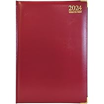 Agenda 2026 Format A4 – Un Jour Par Page, Couverture Rigide Bleue – Avec Jours Fériés UK Et Infos Internationales