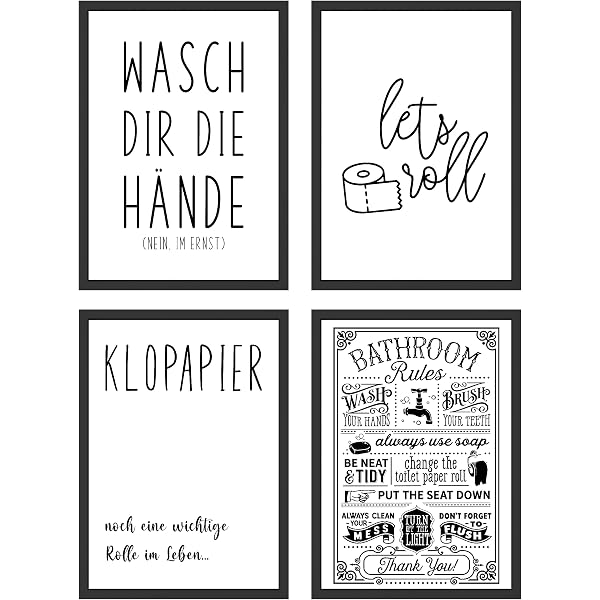 DIN A4 Kunstdruck 'Toiletten-Regeln' – Witziger Spruch Fürs Badezimmer, 21x29,7 Cm, Matt