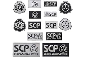 TOPPATCH Lot de 14 écussons SCP pour application de procédures de confinement - Pour le paintball, l'airsoft, le moral, le moral, les badges, les emblèmes