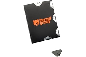 Thermal Grizzly - Carbonaut (25x25x0,2mm) - Almohadilla térmica de carbono para máxima conductividad térmica - Superficie reutilizable y adaptable para CPU/GPU