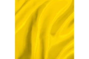UK FABRICS ONLINE Yellow Silky Satin Fabric by The Metre Material for Sewing Dressmaking Upholstery Curtains Cushions Embroidery Quilting W150CM - 1 Metre