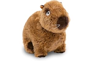 NICI Capybara Kuscheltier Capy-Barbara 27cm sitzend - Niedliches Stofftier zum Kuscheln und Spielen, Capybara Plüschtier für Schmusetierliebhaber - 61223, Braun