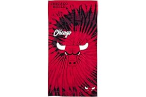 Northwest NBA Chicago Bulls Unisex - ręcznik plażowy dla dorosłych, 76 cm x 152 cm, psychodeliczny