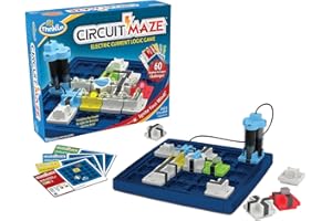 RAVENSBURGER SPIELEVERLAG Think Fun Circuit Maze(TM) Stromkreis mit LED-Lichtern und Schalter: Das spannungsgeladene Logikspiel von Think Fun für Jungen und Mädchen ab 8 Jahren