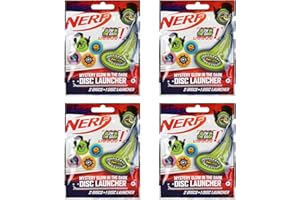 TOPTOYS2U BARGAIN BUNDLES Nerf - Blind Bag Party Favour Sets - Glow In The Dark Launchers - Pack of 4