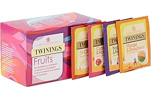 Twinings Fruit Selection, Mixed Set of 80 Tea Bags (Multipack of 4 x 20 Tea Bags)