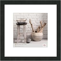 Walther Design Bilderrahmen Metropolis – 10x15 Cm, Schwarz-silber, Holzrahmen Mit Folienoberfläche