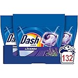 Dash Pods Detersivo Lavatrice in Capsule, Lavanda, 44 Lavaggi x 3