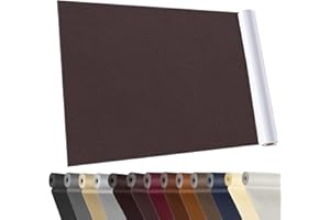 YAFLC Cuero Adhesivo Parches Marrón oscuro, 40x160cm ReparacióN De Cuero Parches, Parches de Cuero Adhesivos Polipiel Adhesiva para Sofá, Asiento de Coche, Muebles, Chaquetas