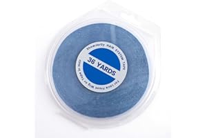 ShowJarlly ruban adhésif double Lace Bleu Lace Front Support Bande Ruban Adhensive pour Remplacement de Trame de Cheveux et Extension Adhesive Cheveux 0.8cm*36Yards