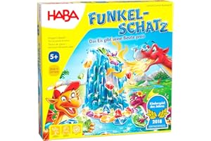 HABA Funkelschatz – Kinderspiel des Jahres 2018, 3D Fantasy Brettspiel für die Familie, fördert Feinmotorik und taktisches Geschick – Spieleklassiker für Kinder ab 5 Jahren – 130340200