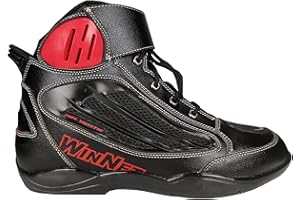 WinNet Scarpe stivaletti bassi da moto con protezioni tacco, punta e malleoli UOMO o DONNA