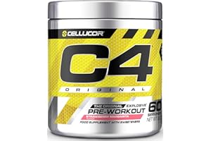 CELLUCOR C4 Original Beta Alanine Sports Nutrition Bulk Pre Workout Powder for Men & Women | Best Pre-Workout Energy Drink Supplements | Creatine Monohydrate | Strawberry Margarita | 60 Servings