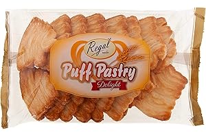 REGAL FOOD PRODUCTS BRINGING FOOD TO LIFE Regal Bakery Puff Pastry Delight - Flaky Puff Pastry - Freshly Baked - On The Go Snack - Buttery Puff - Twist Puff Pastry