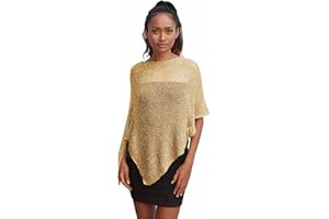 creazioni unique Poncho Coprispalle da Donna Elegante da Cerimonia o Sera - Poncho Donna Estivo e Primaverile in Rete di Viscosa Termica Profumato con Essenza di Fiore di Ciliegio