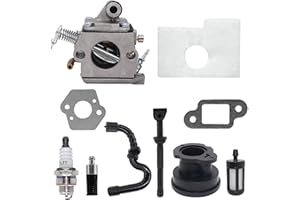 Hippotech Vergaser Vergaser für Stihl MS170 MS180 017 018 Kettensäge mit Luftfilter-Heizölleitung