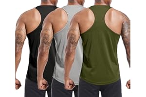 Holure 3er Pack Tank Top Herren, Achselshirts Sport Ärmelloses Shirt Unterhemd Fitness Sleeveless T-Shirt für Training Fitness Bodybuilding Vest