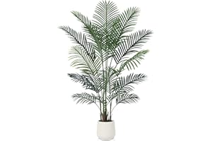 Kazeila Palma Artificiale 150cm Palma Pianta Finta Alta da Interno con Vasetto,Piante Artificiali Albero Finto da Interno Decorazioni Casa Camera da Letto Balcone(1Pack)