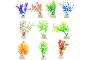DIGIFLEX 10 x Plantas Artificiales Mezcladas de Plástico para Acuario