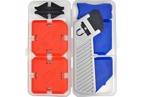 Cramer® Zestaw silikonowych fug 7 I do ponownego fugowania i usuwania w kuchni i łazience I wygładzanie fug z 16 wariantami profilu i szyną ślizgową do wszystkich mas uszczelniających