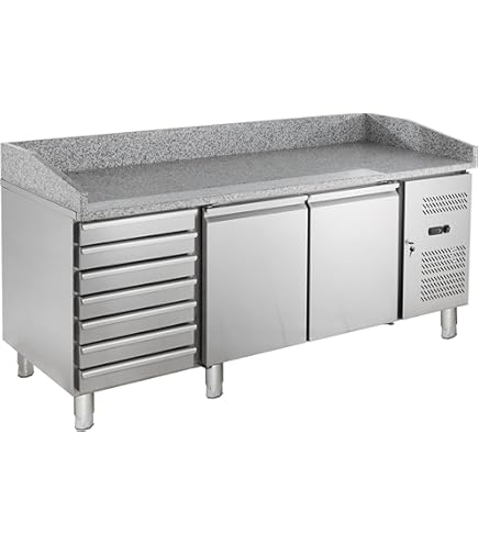 GastroHero Tiefkühltisch ECO 4/0 - GN 1/1 Mit Aufkantung