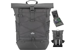 Johnny Urban Reiserucksack Damen & Herren - Allen Travel L - 37L Rolltop Rucksack Groß Handgepäck - Idealer Backpack für Reisen Ausflüge Trips - Wasserabweisend