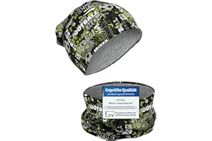 HECKBO Set de gorro beanie y braga para niños – interior con forro polar o jersey (reversible) – unisex para niñas y niños – 95% algodón – ideal para otoño, primavera e invierno