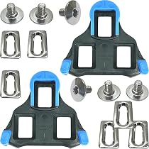 SHIMANO SPD SL Rennrad Road Schuhplatten Cleats für klick Pedale (SH-12 not Fixed (vorne mittig drehend) blau) Sport & Freizeit