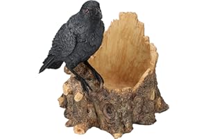 Pacific Giftware Flaschenhalter mit Rabenfigur 18,5 cm - Rabe Krähe Weinhalter Figur Deko Statue