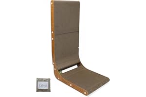 DIVCHI L Shape Vertical Cat Scratcher 69cm High Scratching Board for Indoor Cats Protecting Furniture Scratch Pad Cardboard Cat Scratching with Ball Toy