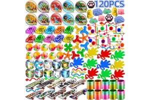 AMY & BENTON AmyBenton Gadget Giochi per feste di Compleanno Bambini, Regalini Invitati, 120 pezzi Assortiti Accessori per Buste