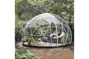 FANYING Tente à Bulles dôme de Jardin, Tente à dôme Transparent de 12 Pieds, Tente de Camping à Effet de Serre, Tente d'extérieur à dôme géodésique résistante aux intempéries pour Jardin