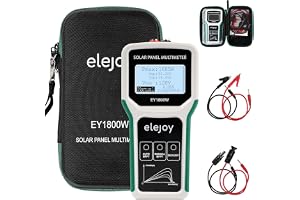 Solpanel MPPT-tester, 1 800 W solcellspanel multimeter med LCD-skärm, intelligent tomgångsspänning felsökning och datakontroll för solcell PV-testning, inte högre än DC 20–120 V 60 A