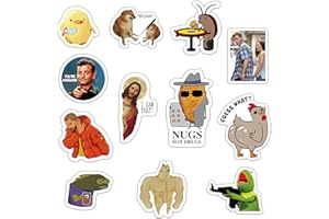 GTOTd Memes Funny Fridge Magnet（12 Packs), Gifts Merch Cartoon Decoartions Bumper Decal Metal Flexible Reuseable Vinyl Magnetic Decor Teens