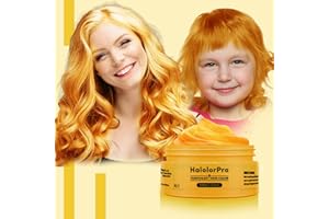 HaiolorPro Giallo gel colorato per capelli Uomo e Donna Lavabile, colore temporaneo capelli per Bambini, colore capelli temporaneo, Crema Colorata Capelli per Feste o Cosplay (Giallo) (100g)