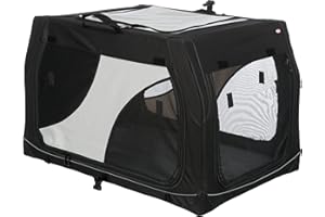 Trixie 39722 Buda Przenośna, 76 x 48 x 51 cm, Czarny/Szary