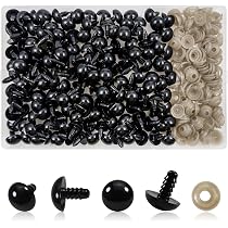 Occhi Di Plastica Con Sistema Di Sicurezza 14mm Peluche E Amigurumi Nero X10 Paia P 252001