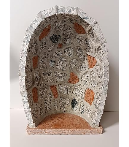 Grotta Artigianale In Granito Con Madonna Di Lourdes - 23x15 Cm, Handmade In Italy, Per Esterni - Foto 9