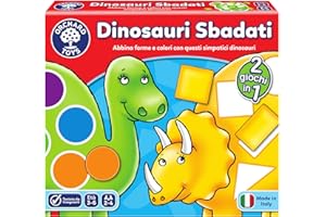 ORCHARD TOYS Dinosauri Sbadati - Gioco educativo di Forme e Colori per bambini da 3 a 6 anni (Edizione Italiana)