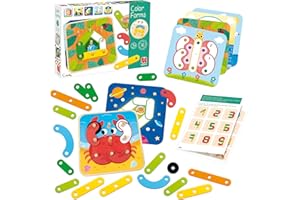 Jumbo Spiele Goula kolorowe kształty – zabawka motoryczna 3 lata – zabawka drewniana – zabawka dla dzieci od 3 lat – 1 gracz