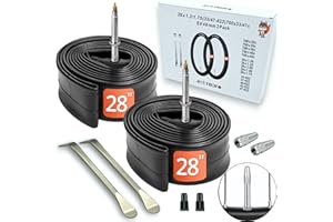 ‎AVVS TECH Fahrradschlauch 28 Zoll SV AV DV 33-47 x 622 Schlauch 28 x 1,2-1,75 700c x 32-47 Fahrrad Schlauch 28 700 x 33c - 47c Continental 40 622 40-622 700x42c