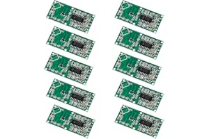 APKLVSR RCWL-0516 Lot de 10 capteurs radar à micro-ondes RCWL-0516, module d'interrupteur à induction humaine, module de capteur de corps humain, sortie 3,3 V