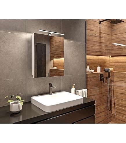 Armadietto Bagno Sonoma 60x50cm - Specchio Con Ripiani E Soft-Close - Foto 5