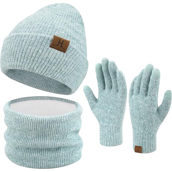ZASFOU Damen Winter Mütze Schal Touchscreen Handschuhe Set Thermo ZASFOU Damen Winter Mütze Schal Touchscreen Handschuhe Set Thermo