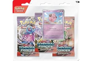Pokémon TCG: Scarlet & Violet—Temporal Forces Triple Pack – Cleffa (3 Booster Packs & 1 Foil Promo Card)