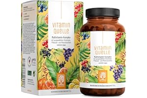 ‎NATURTREU All in One Multivitamin & Mineralien Komplex - 35 wertvolle A-Z Vitamine und Mineralstoffe - Multi Vitamin Kapseln hochdosiert - Vegan und ohne unnötige Zusatzstoffe